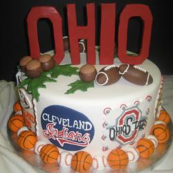 Groom's Cake 7- Ohio Sports Team