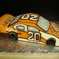 Shaped 107- Orange Race Car