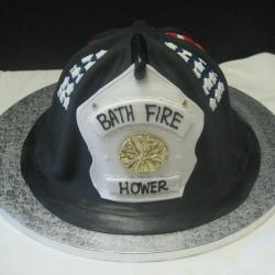 Groom's Cake 43- Fireman Helmet