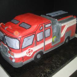 Groom's Cake 49- Fire Truck