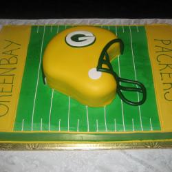 Groom's Cake 6- Packers Helmet