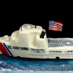 Groom's Cake 64- Coast Guard Boat