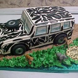 Shaped 98- Zebra Jeep